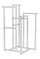 4 STEP ARM RACK + PANEL RACK