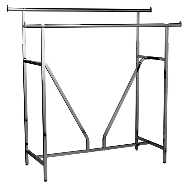#SQDA-V - Garment Racks (Adjustable Double Bar Racks)