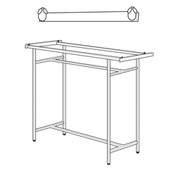 #AOB - Garment Racks (Topper for Double Bar Racks)