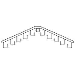 #DW-10H - Garment Racks (Adjustable Double Bar Racks)