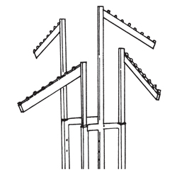 #MQ84S - Garment Racks (4 Arm Racks)