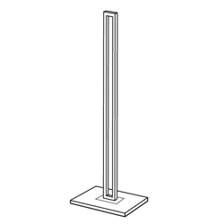 #R70B-BLACK - Components for Epoxy Coated Garment Racks