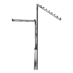 #R75-3 - GARMENT RACKS (2 ARM RACKS - SINGLE UPRIGHT)