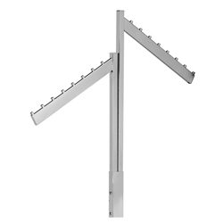 #R85-2 - GARMENT RACKS (2 ARM RACKS - SINGLE UPRIGHT)