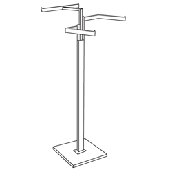 #RK3C - Garment Racks (Deluxe 3 Arm Racks)