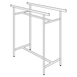 #RQDA-C - Garment Racks (Adjustable Double Bar Racks)