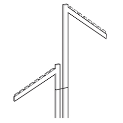 #RX70-2 - Garment Racks (Bow arm racks + Deluxe 2 arm racks)